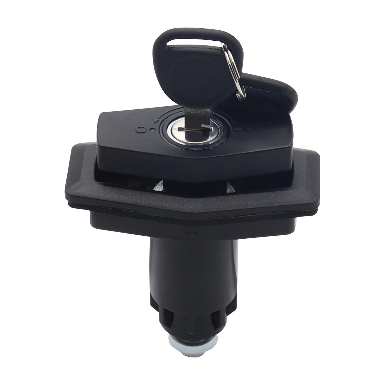 Door Lock - RV用キャビネットロック、防水亜鉛合金製、トレーラーやキャンピングカーのドア用引き出しラッチ、鍵2個付き