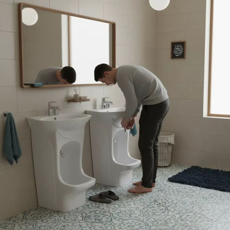Faucet - モダンスタイルのウドゥー洗面器、セラミック製小型オーバル型台座シンク、シングルホール蛇口、実用的なウドゥー洗面器