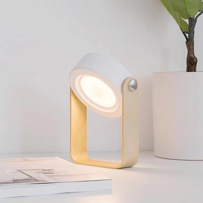 Light Switch - ShinyYing 折りたたみ式ナイトライト、USB充電式、3段階調光機能付き、ベッドサイドの装飾用、寝室用。