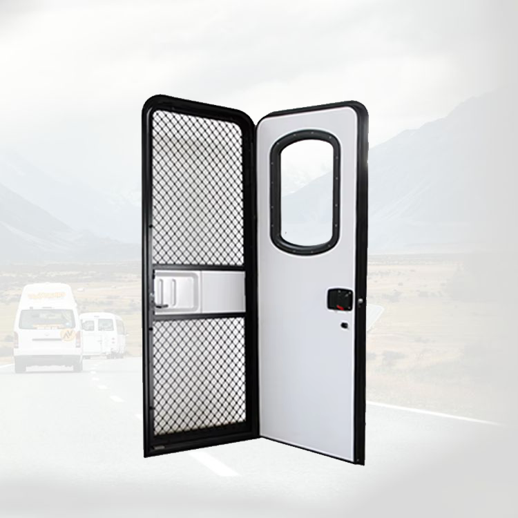 Door Lock - 防水交換用RVアメリカンスタイルドア - 米国規格ブラック仕上げ手動ロックRVドア