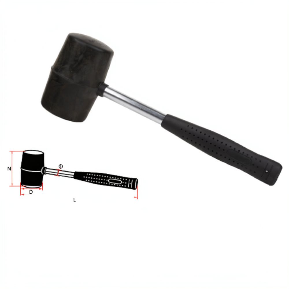 人間工学に基づいた設計のゴム製ハンマー。家具の組み立て、床材 - Home Improvement Mark のレビューと価格