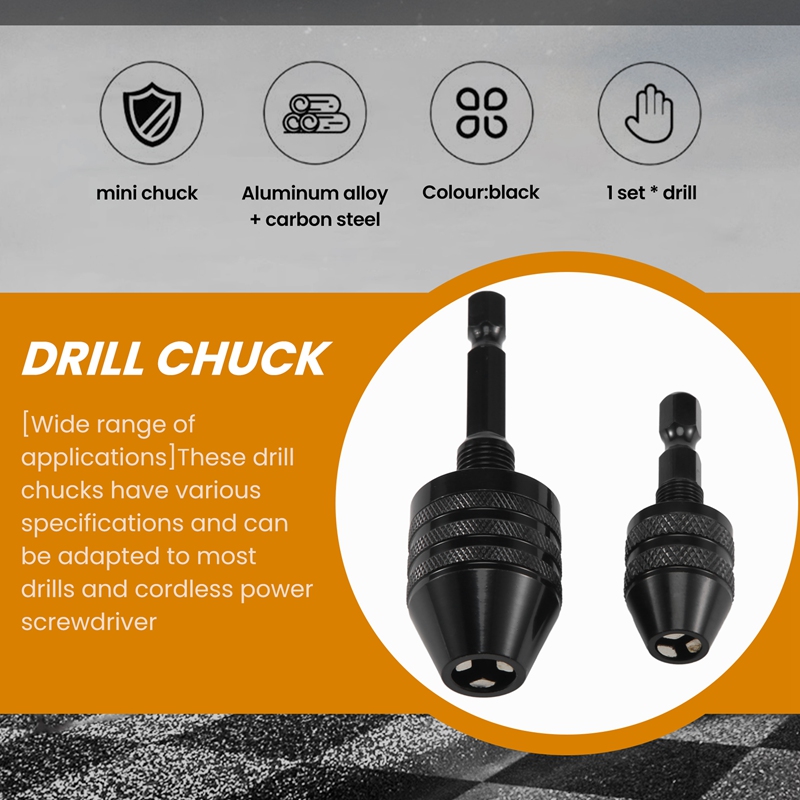 ● 2個入り、六角軸式、キーレスドリルチャック、ドライバー変 - Drill Bits のレビューと価格