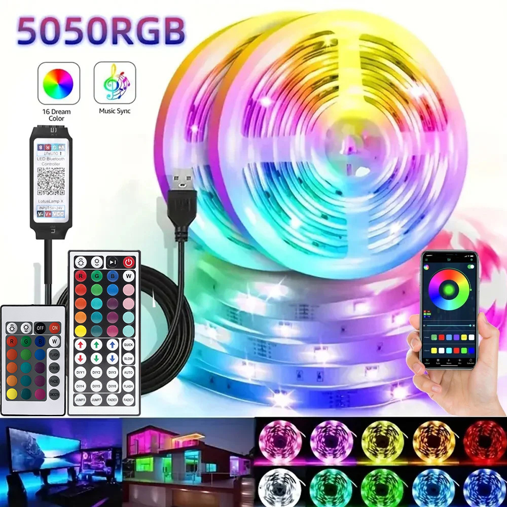 スマートRGB LEDゲーミングライトストリップ USBクリ - Led Strip Lights のレビューと価格