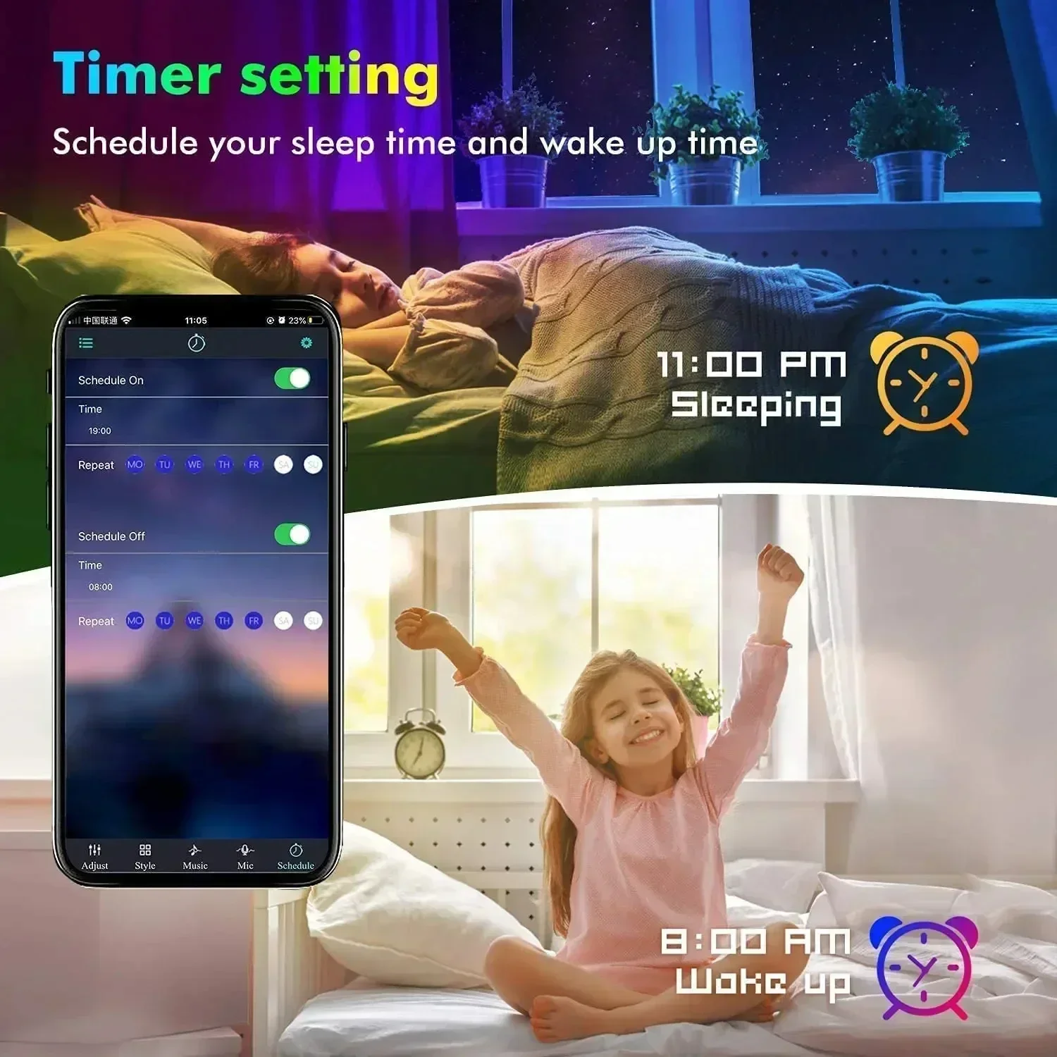 スマートRGB LEDゲーミングライトストリップ USBクリ - Led Strip Lights のレビューと価格