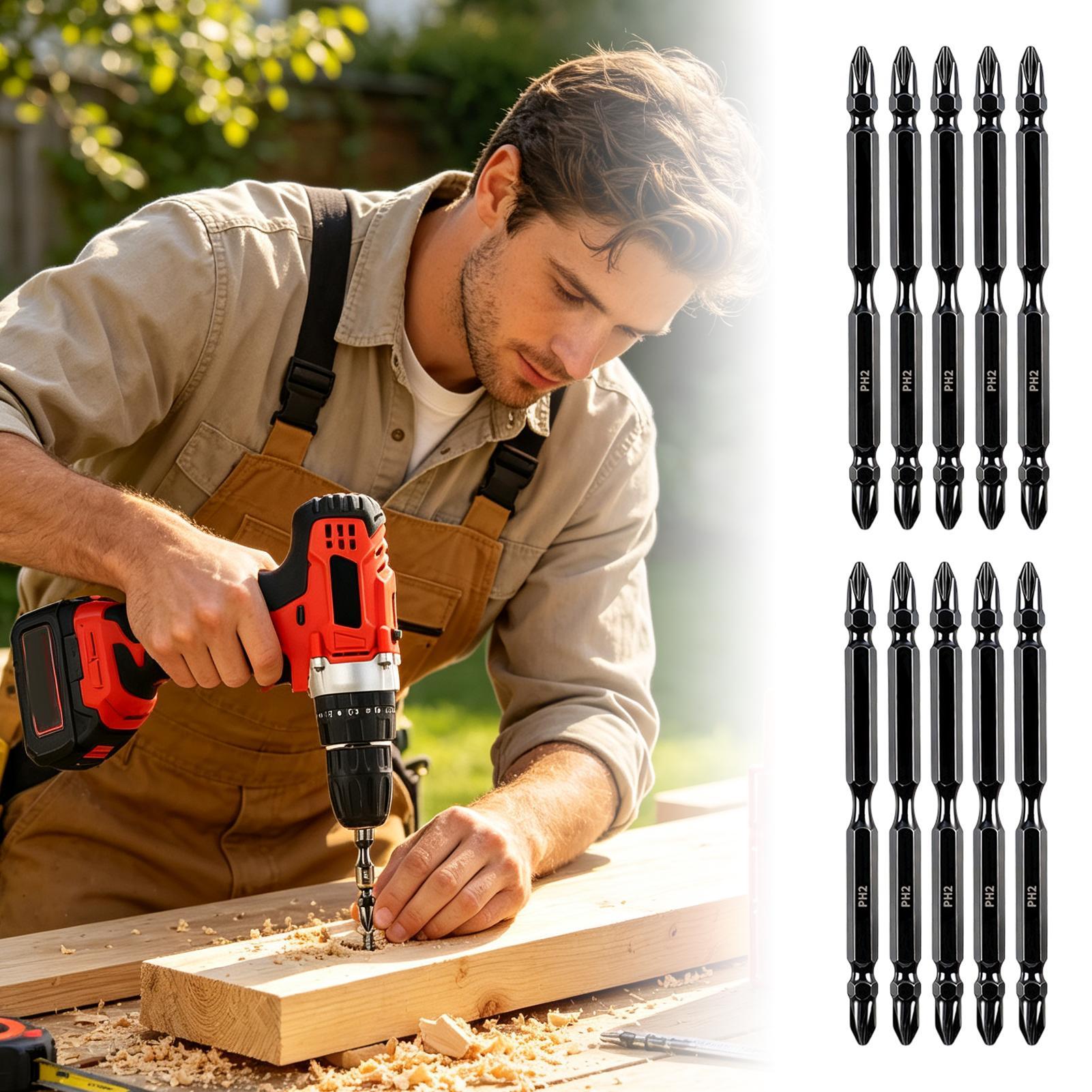 磁気ビット両端磁気フライスドリルヘッドキット多機能ドライバー - Drill Bits のレビューと価格